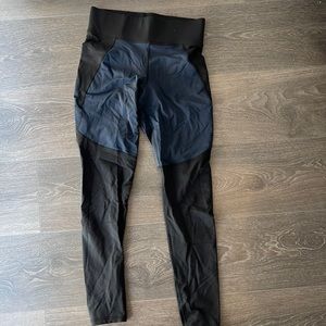 Michi leggings, size small, navy and black
